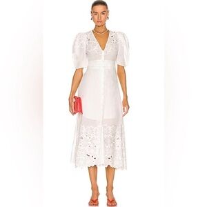 Veronica Beard Hope Embroidered Lace Dress